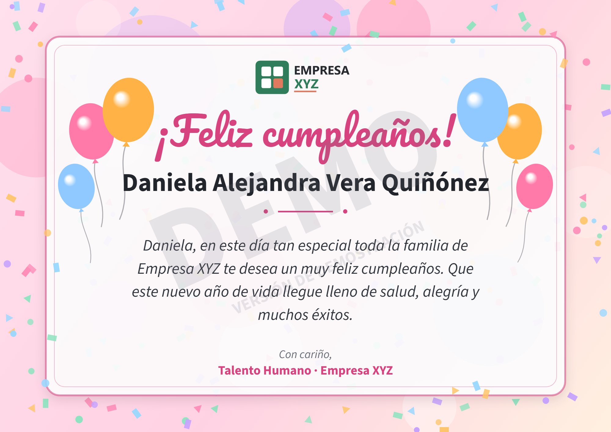 Tarjeta de cumpleaños